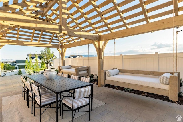 807 N 780 W, American Fork, UT 84003 - view of patio / terrace with a pergola and outdoor dining area