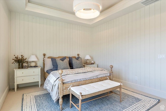 807 N 780 W, American Fork, UT 84003 - bedroom with a raised ceiling, light carpet, and baseboards