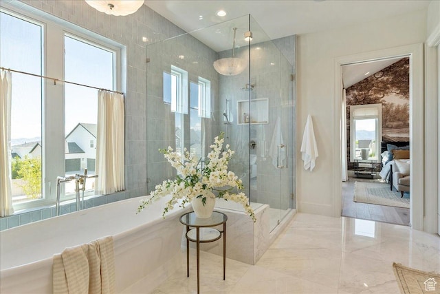807 N 780 W, American Fork, UT 84003 - bathroom featuring a stall shower and recessed lighting