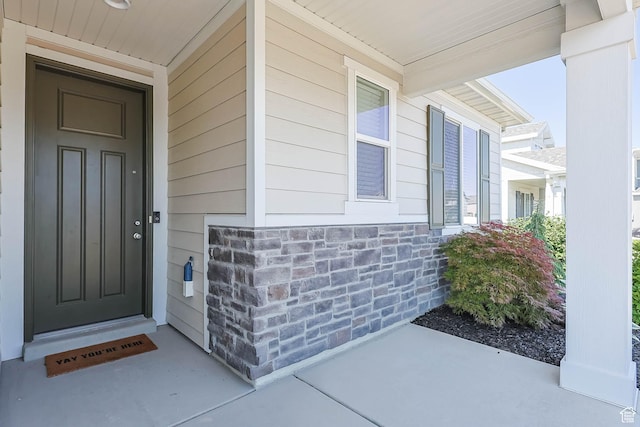1165 W Silver Hollow Rd, Syracuse, UT 84075 - entrance to property featuring stone siding