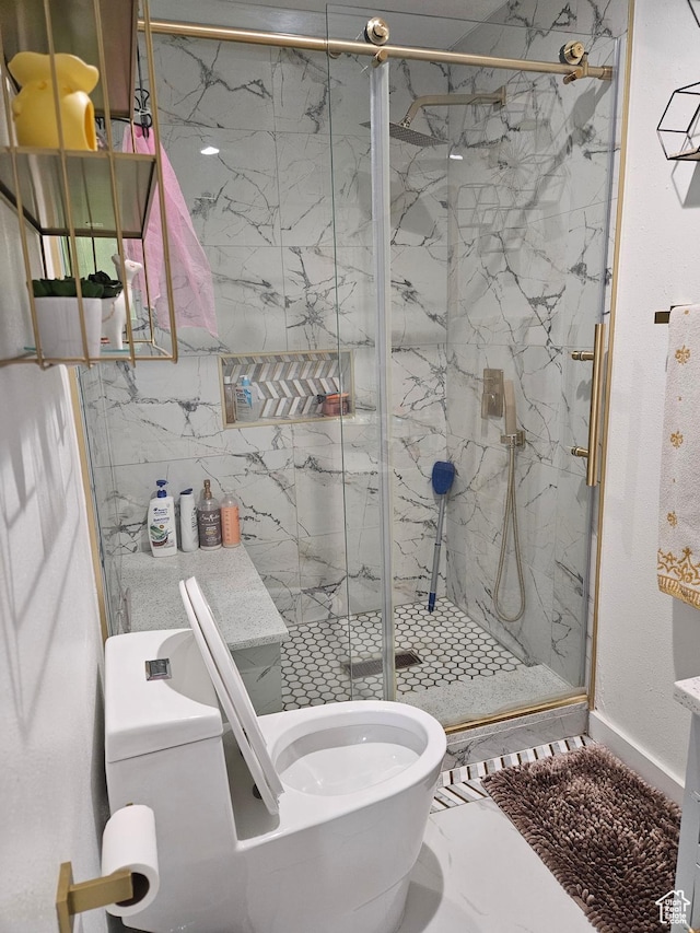 920 N 100 E, Pleasant Grove, UT 84062 - bathroom featuring toilet and a marble finish shower