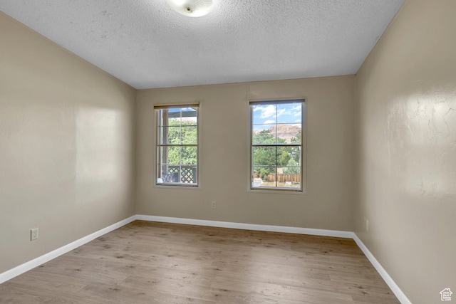 454 E 100 N, Moab, UT 84532 - spare room with light wood-style flooring, a textured ceiling, and baseboards