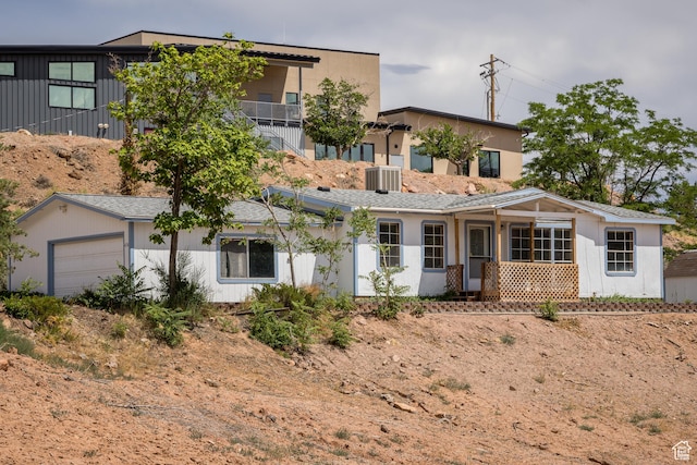454 E 100 N, Moab, UT 84532 - view of front facade featuring a garage and cooling unit