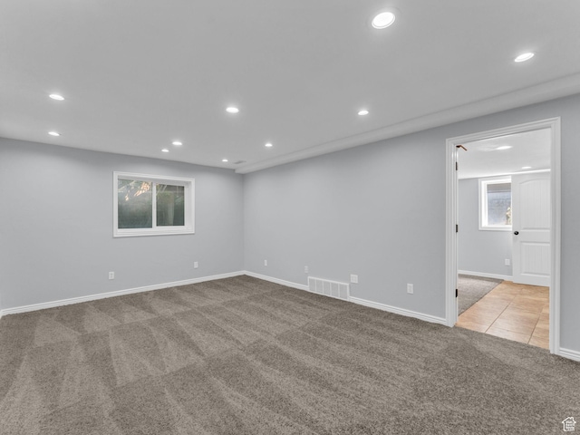 8335 S 1050 E, Sandy, UT 84094 - spare room featuring carpet flooring, recessed lighting, and baseboards