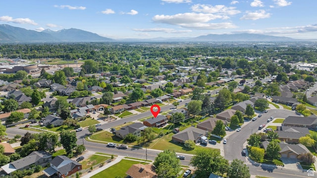 1185 E Hillcrest Dr, Springville, UT 84663 - aerial view of residential area featuring a mountain backdrop