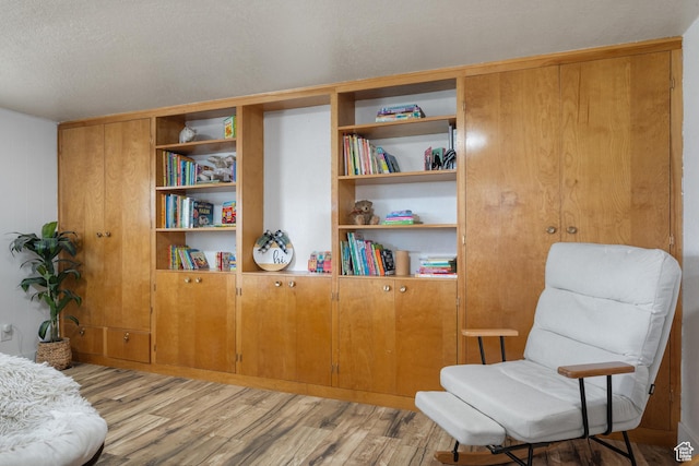 1185 E Hillcrest Dr, Springville, UT 84663 - sitting room with light wood-style floors and a textured ceiling