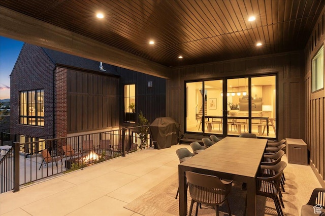 11527 S River Front Pkwy W, South Jordan, UT 84095 - view of patio with grilling area and outdoor dining area