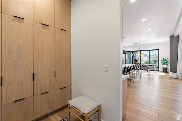 11527 S River Front Pkwy W, South Jordan, UT 84095 - corridor with light wood finished floors and recessed lighting