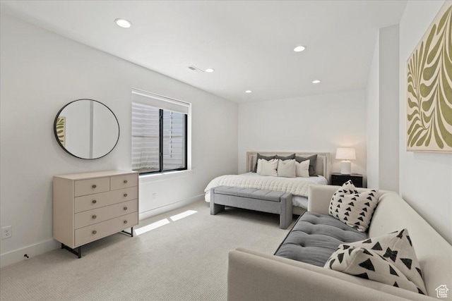 11527 S River Front Pkwy W, South Jordan, UT 84095 - bedroom featuring light carpet, recessed lighting, and baseboards