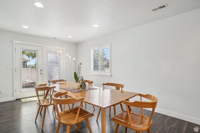 157 N Keogh Ln W, Ogden, UT 84404 - dining area featuring plenty of natural light, baseboards, recessed lighting, and dark wood-style flooring