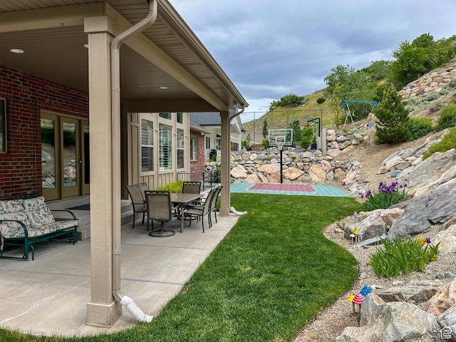 66 N 325th St E, Farmington, UT 84025 - view of grassy yard featuring a patio area