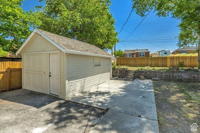 8689 W Edith Dr, Magna, UT 84044 - view of shed featuring a fenced backyard