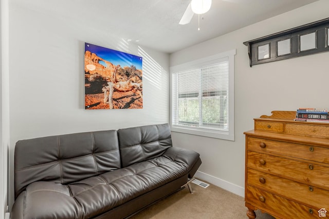 2237 Samak Park Ct Unit 4, Kamas, UT 84036 - living room with carpet, baseboards, and ceiling fan