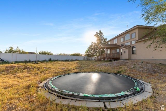 2271 W Pointe Meadow Dr N, Lehi, UT 84043 - view of yard featuring a trampoline