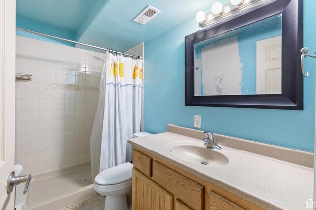 2271 W Pointe Meadow Dr N, Lehi, UT 84043 - full bath with toilet, a shower stall, and vanity