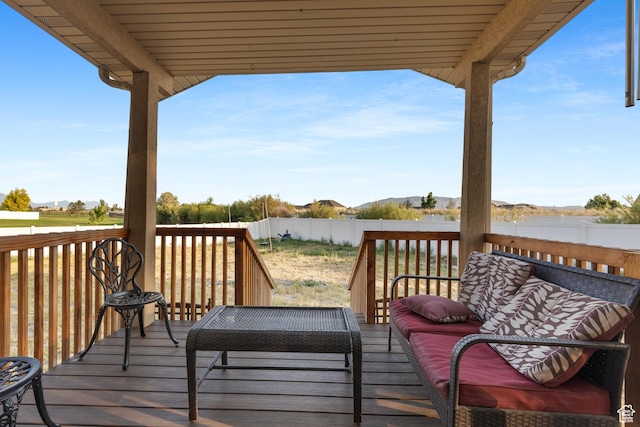 2271 W Pointe Meadow Dr N, Lehi, UT 84043 - wooden terrace featuring a fenced backyard