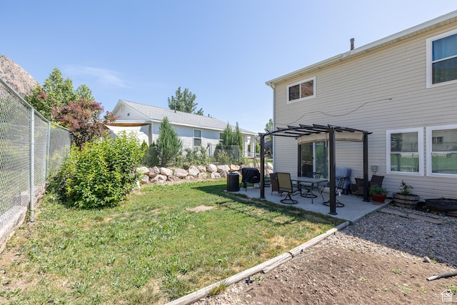 1250 N Lewis Peak Dr, Ogden, UT 84404 - view of yard featuring a pergola and a patio area