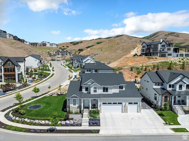 1046 W Seasons View Ct, Lehi, UT 84043 - aerial view of residential area with a mountainous background