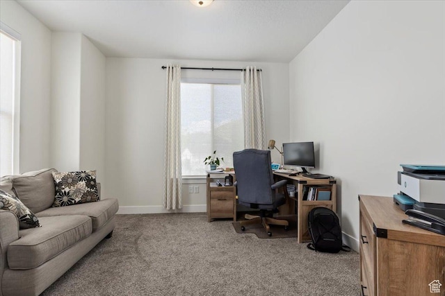 1046 W Seasons View Ct, Lehi, UT 84043 - office with carpet floors, plenty of natural light, and baseboards
