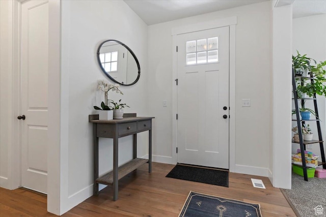 1046 W Seasons View Ct, Lehi, UT 84043 - entryway featuring baseboards, wood finished floors, and plenty of natural light