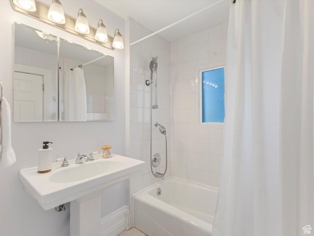 218 E Fifth Ave, Salt Lake City, UT 84103 - full bathroom featuring shower / bath combination with curtain