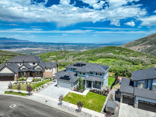 2279 E Ravine Rock Way, Draper, UT 84020 - aerial view of residential area featuring a mountainous background
