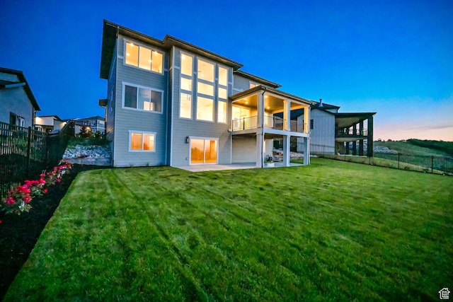 2279 E Ravine Rock Way, Draper, UT 84020 - back of property with a balcony and a patio area
