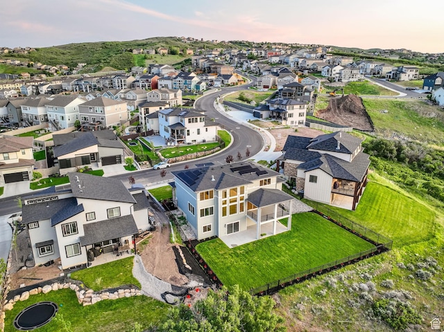 2279 E Ravine Rock Way, Draper, UT 84020 - aerial view at dusk of a residential view
