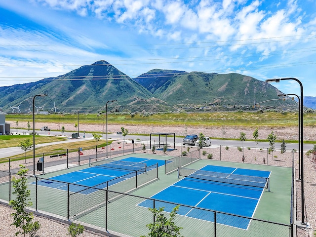 1323 S 3540 E, Spanish Fork, UT 84660 - view of tennis court featuring a mountain view