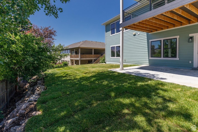 3616 N 600 E, North Ogden, UT 84414 - view of grassy yard featuring a patio