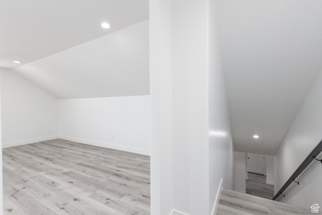 3616 N 600 E, North Ogden, UT 84414 - bonus room with light wood-type flooring, recessed lighting, baseboards, and vaulted ceiling
