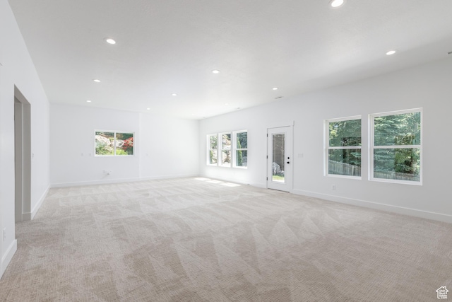 3616 N 600 E, North Ogden, UT 84414 - spare room with recessed lighting, light carpet, and baseboards
