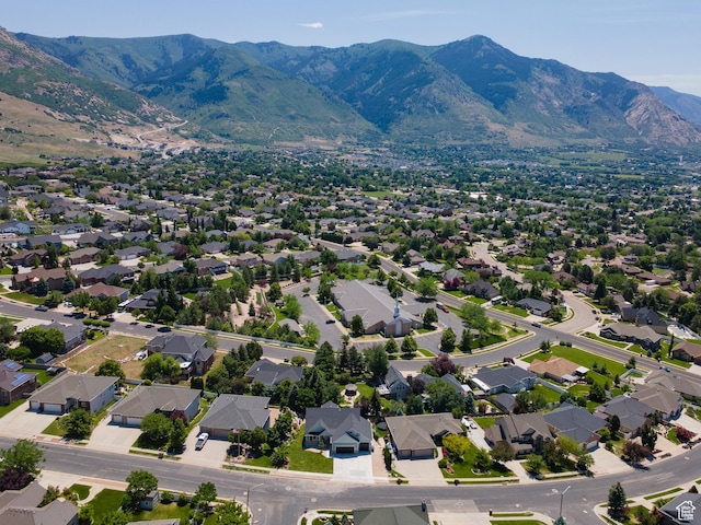 3616 N 600 E, North Ogden, UT 84414 - aerial view of residential area featuring a mountain backdrop