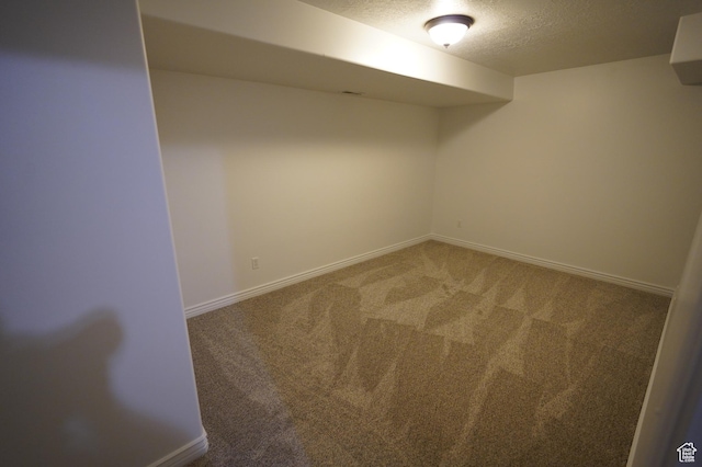 2881 N 450 E, North Ogden, UT 84414 - finished basement with carpet floors, a textured ceiling, and baseboards