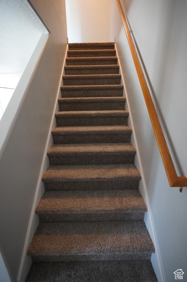 2881 N 450 E, North Ogden, UT 84414 - staircase with carpet flooring