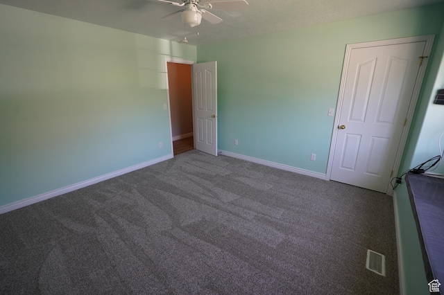 2881 N 450 E, North Ogden, UT 84414 - empty room featuring a ceiling fan, carpet floors, and baseboards