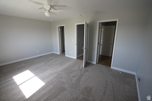 2881 N 450 E, North Ogden, UT 84414 - unfurnished bedroom featuring carpet, baseboards, and ceiling fan