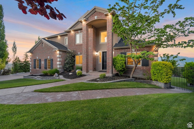 14709 S Cedar Knoll Cir, Herriman, UT 84096 - traditional-style home featuring brick siding