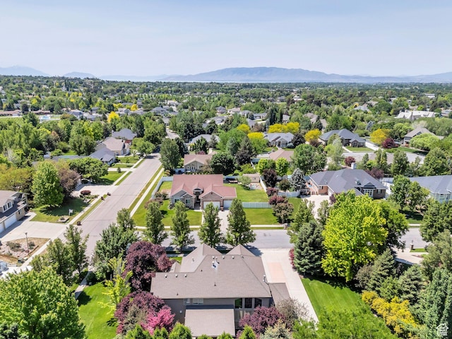 719 E Hampton Ct N, Alpine, UT 84004 - aerial view of residential area with a mountain backdrop