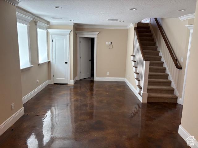 521 E 900 S, Salt Lake City, UT 84105 - foyer entrance with stairway, ornamental molding, and baseboards
