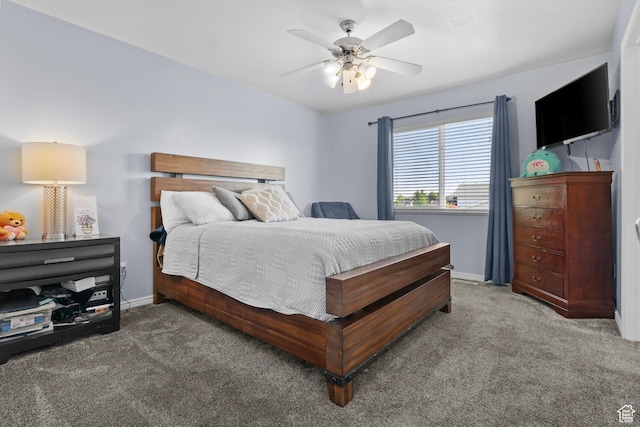 2456 W 1600 N, Clinton, UT 84015 - carpeted bedroom featuring baseboards and ceiling fan