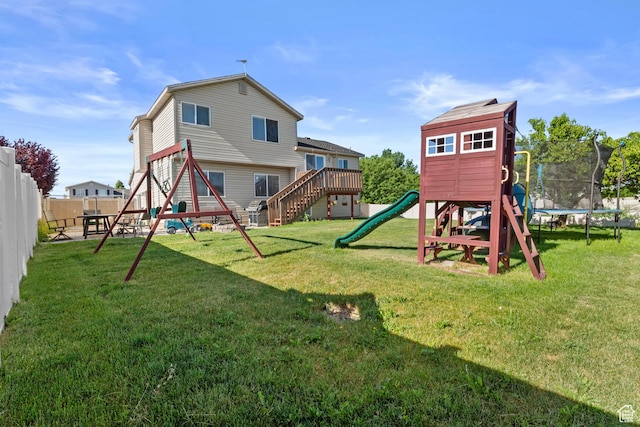 2456 W 1600 N, Clinton, UT 84015 - view of playground with a trampoline