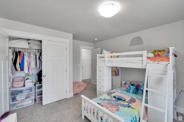 901 E 775 N, Layton, UT 84041 - carpeted bedroom with a textured ceiling and a closet