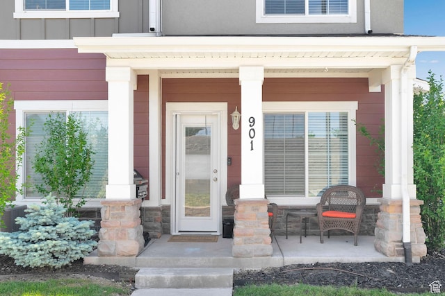 901 E 775 N, Layton, UT 84041 - doorway to property featuring covered porch