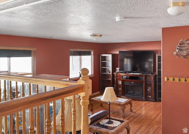 3139 S Timeron Dr, West Valley City, UT 84128 - living room with wood finished floors and a textured ceiling