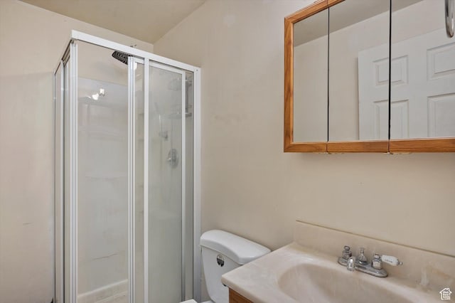 3139 S Timeron Dr, West Valley City, UT 84128 - full bathroom with a shower stall, toilet, and vanity
