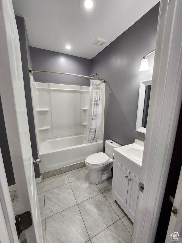 5103 W Laureston Way, Herriman, UT 84096 - full bathroom with shower / bath combination with curtain, vanity, and toilet