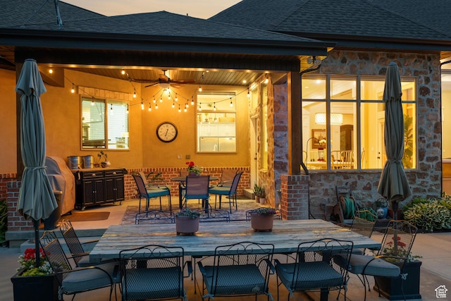 1827 S Hillcrest Cir, Mapleton, UT 84664 - view of patio / terrace featuring outdoor dining area