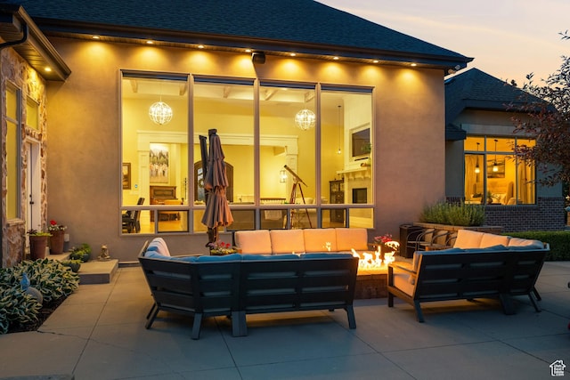 1827 S Hillcrest Cir, Mapleton, UT 84664 - view of patio / terrace with an outdoor living space