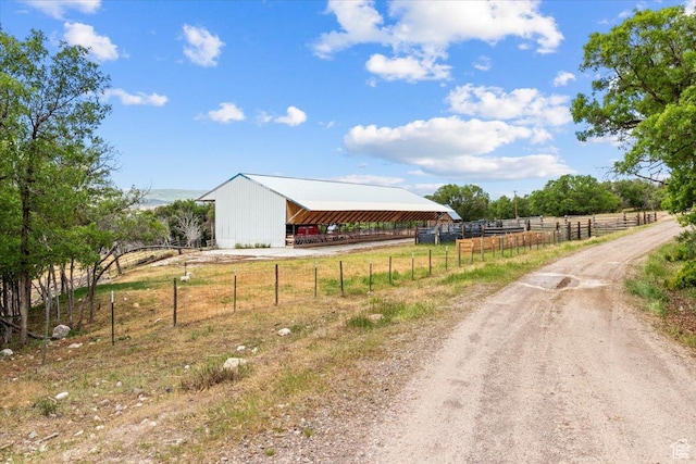 11730 E 24200 N, Fairview, UT 84629 - view of street featuring a pole building and a view of countryside